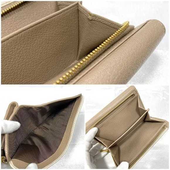 Miu Miu Wallet L-shaped Bicolor Simple Brown Wallet - Picture 9 of 10